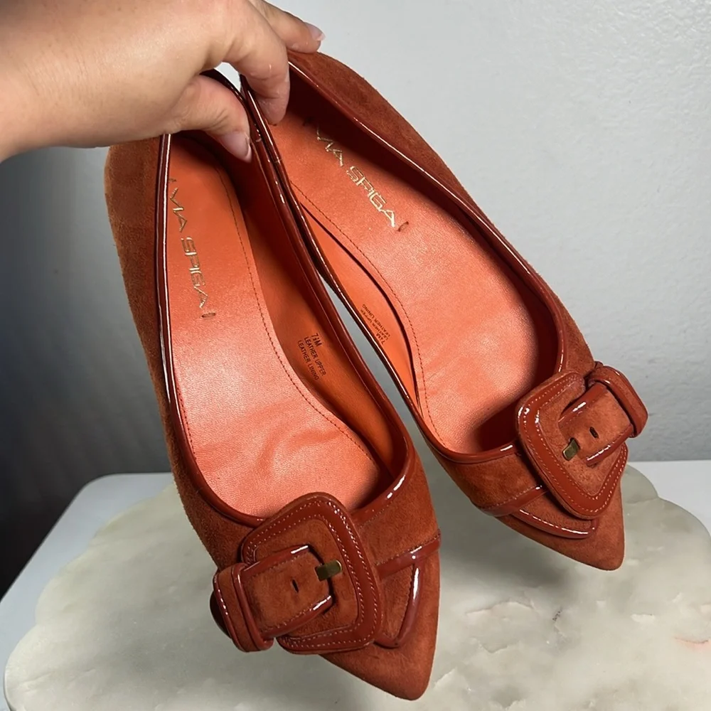 Via Spiga Deandra Buckle Flats Sz. 7.5 M - Picture 5 of 10